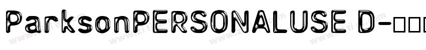 ParksonPERSONALUSE D字体转换